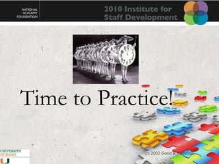 Principal InvolvementTeachers & NAF Lead Teachers InvolvementGuidance CounselorsExplain the processEncourage participation on each teamReview scheduleFrom the Start