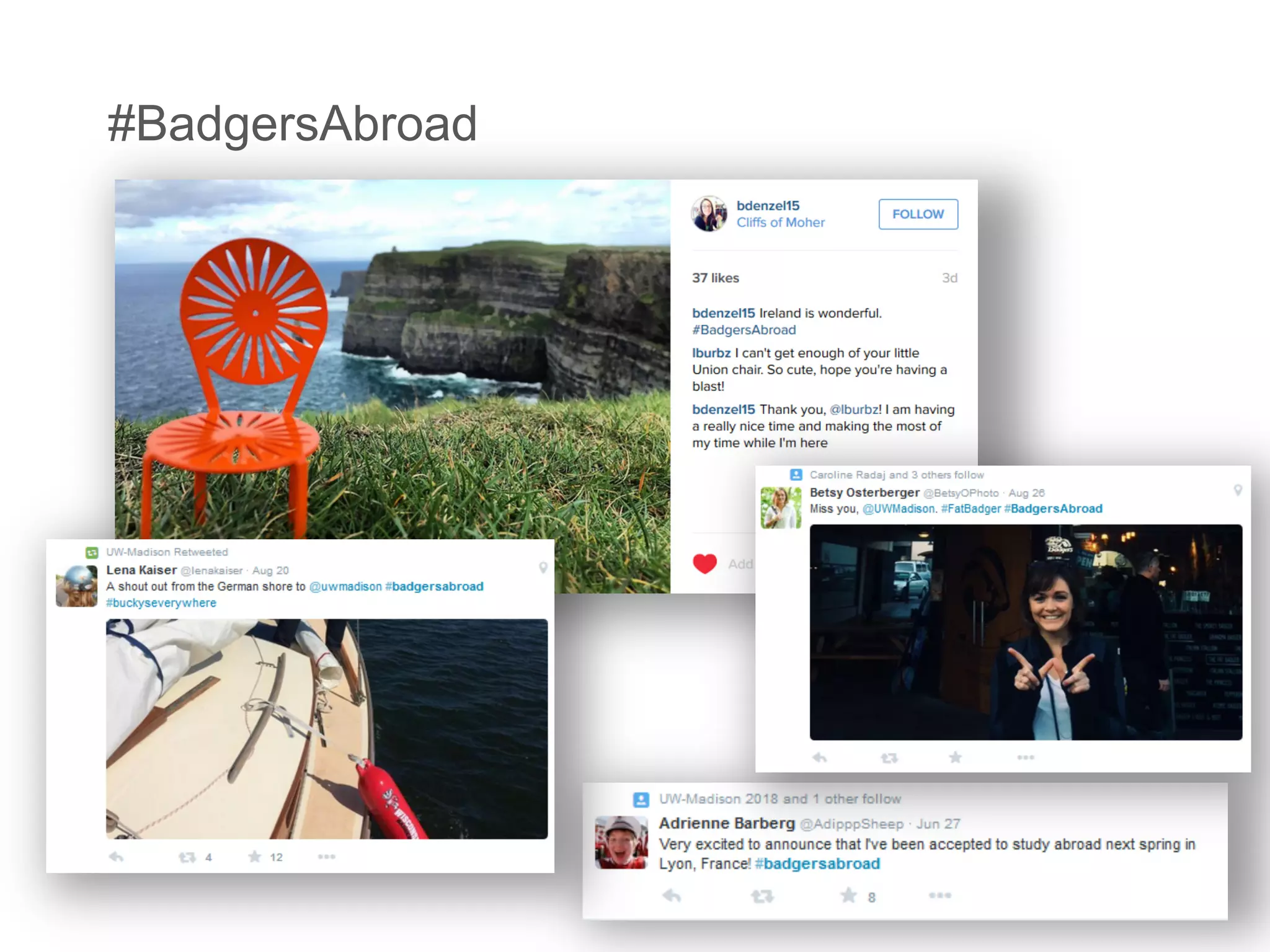#BadgersAbroad
 