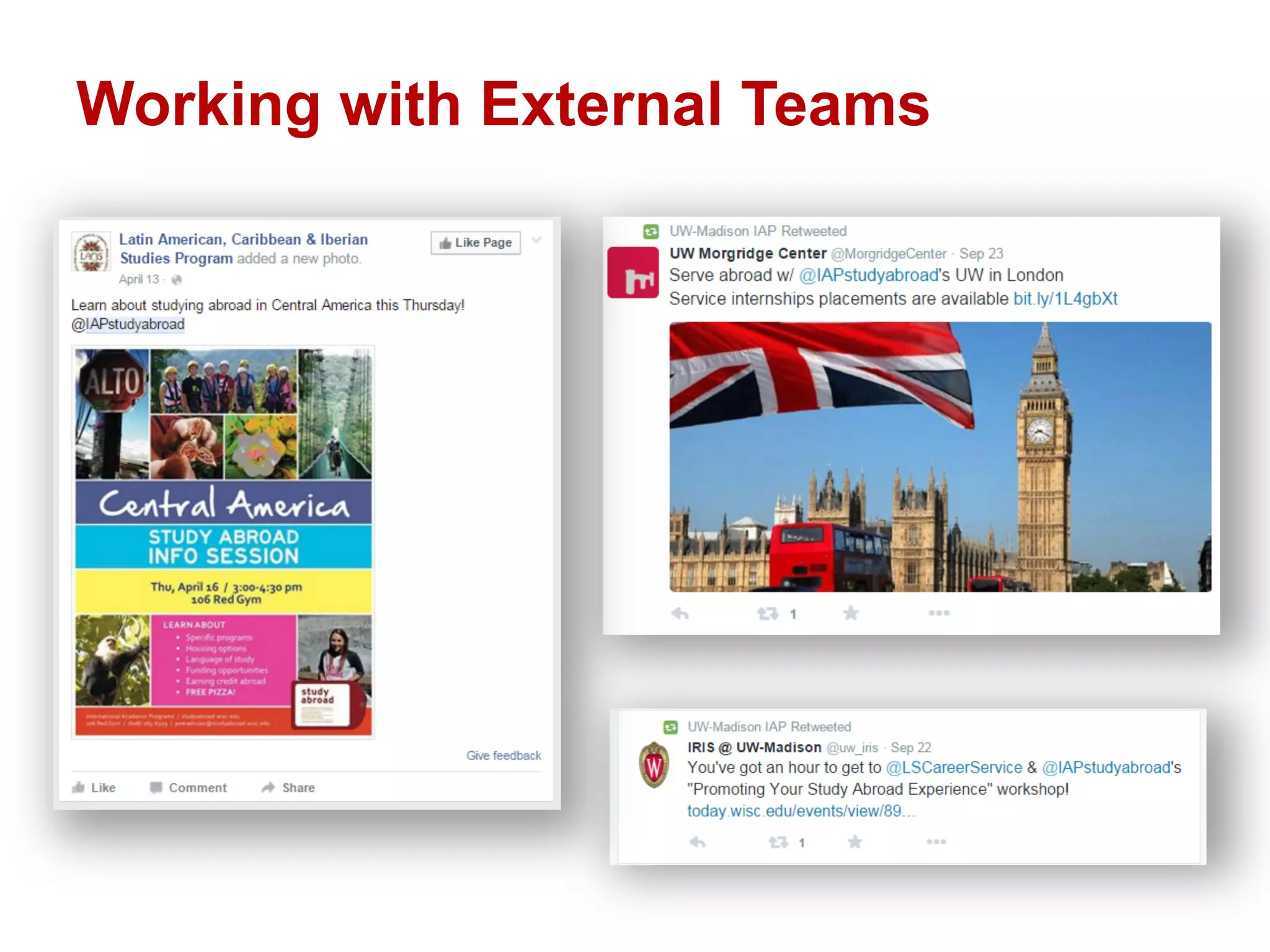 Working with External Teams
 