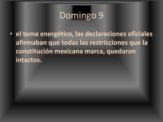 Jueves 6 NYT: publican algo; esta vez no tan escandaloso.Rumor de que las negociaciones terminarían ese día.