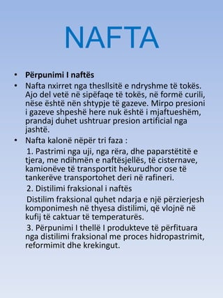 Nafta dhe gazi natyror | PDF