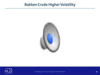 39
Bakken Crude HigherVolatility
New Energy: The Game Changer in North America
 
