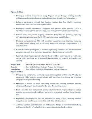 Naga Muruga Angular & Node JS Developer Resume | PDF