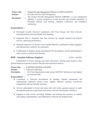 D B Naga Muruga MEAN Stack Developer Resume | PDF