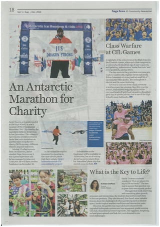 An Antarctic Marathon for Charity