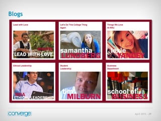 April 2015 - 29
Blogs
 