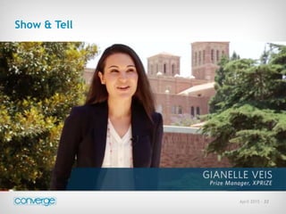 April 2015 - 32
Show & Tell
 