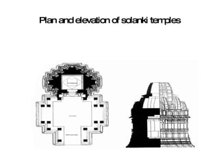Plan and elevation of solanki temples 