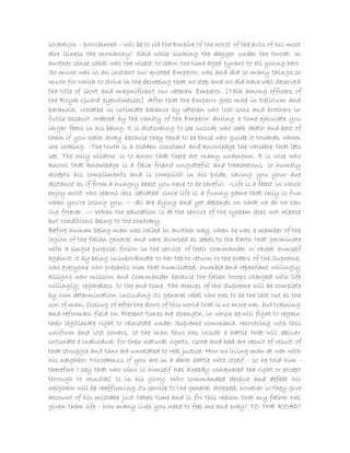 sovereign - proclaimed - will be to rid the Empire of the worst of the evils of his most
dire illness the monarchy! Said while sinking the dagger under the throat. In
another sense cabal was the wisest to learn the time aged tyrant to all young hero.
So much was in an instant our quoted Emperor, was and did so many things so
much for which to strive in the decreeing that no step and no did have well deserved
the title of short and magnificent our veteran Emperor. [Talk among officers of
the Royal Guard eyewitnesses] After that the Emperor goes mad in Delirium and
paranoia, violated in intimate balance by veteran who lost sons and brothers in
futile assault ordered by the vanity of the Emperor during a time ejaculate you
larger fears in his being. It is disturbing to see suicide who seek death and best of
them if you walk away because they tend to be those who guide it towards whom
she looking. -The truth is a hidden constant and knowledge the variable that lets
see. The only wisdom is to know that there are many unknown. It is wise who
knows that knowledge is a false friend ungrateful and treacherous, so humbly
accepts his compliments and is complicit in his pride, saving you your due
distance as if from a hungry beast you have to be careful. -Life is a feast in which
enjoy most who learns less satiated since life is a funny game that only is fun
when you're losing you. -- -all are dying and yet depends on what we do we can
live forever. --- When the education is at the service of the system does not release
but conditions being to the contrary.
Before human being man was called in another way, when he was a member of the
legion of the fallen general and were dumped as seeds to the Earth that germinate
with a single purpose: follow in the service of their commander or reveal himself
against it by being insubordinate to her top to return to the orders of the Supreme,
who everyone who presents him that humiliated, humble and repentant willingly
assigns new mission and Commander because the fallen troops charged with life
willingly; regardless to the end time. The armies of the Supreme will be complete
by own determination including its general rebel who has to be the last out as the
son of man, closing of after the doors of this world that is no more war, but training
and reformaci field on. Present times are strength, in which be will fight to regain
their legitimate right to reinstate under Supreme command, recovering with this
uniform and lost powers, so the man thus has inside a battle that will deliver
intimate e individual for their natural rights. Good and bad are result of result of
that struggle and tano are unrelated to real justice. How no living man at war with
his neighbor Nicodemus if you are in a dark battle with itself - so he told him -
therefore I say that who wins is himself has already conquered the right or except
through to reinstall is in his glory. Who commanded deceive and defeat his
neighbor will be reaffirming its service to the general dropped, however so they give
account of his mistake just takes time and is for this reason that my father has
given them life - how many lives you need to feel me and pray? TO THE ROAD?
 