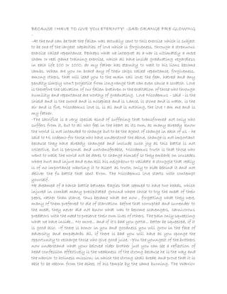 BECAUSE I HAVE TO GIVE YOU ETERNITY! -SAID ORANGE FIRE GLOWING
-
-At the end can be that the fallen was actually sent to this exercise which is subject
to be one of the largest capacities of love which is forgiveness, through a strenuous
exercise called repentance. Perhaps what we interpret as a war is ultimately a mere
sham or real game training exercise, which all have inside graduating regardless
in each life 100 or 1000, do my father has eternity to wait to his lions become
lambs. When are you on board any of their ships called repentance, forgiveness,
among others, that will lead you to the main call love; the fear, hatred and any
penalty simply won't projectile from long range that can even cause a scratch. Love
is therefore the salvation of our fallen brethren or the exaltation of those who through
humility and repentance are worthy of graduating. Love Nicodemus - said - is the
shield and is the sword and is nosepiece and is Lance, is stone and is water, is the
air and is fire, Nicodemus love is, is all and is nothing, the love I am me and is
my father.
-The sacrifice is a very special kind of suffering that transformed not only who
suffers from it, but to all who feel in the heart as its own, as many already know
the world is not intended to change but to be the agent of change in each of us - he
said to Ni codemo-for those who have understood the above, change is not important
because they have already changed and include such joy as this battle is not
collective, but is personal and untransferable, Nicodemus truth is that those who
want to walk the world not be dares to change himself so they embark on crusades
where hurt and injure and even kill his neighbour to validate a struggle that really
is of no importance wanting it to assert as truth, only to hide behind it and not
deliver the fu battle that sent Eron. The Nicodemus love starts with contempt
yourself.
He dreamed of a harsh battle between Eagles that seemed to have two heads, which
injured in combat many precipitated ground where chose to try the meat of their
peers, rather than starve, thus became what are now , forgetting what they were,
many of them preferred to die of starvation before that corrupted and surrender to
the meat, they never did not know what was to become scavengers, carnivorous
predators with the need to preserve their own lives of others. The pain only squeezing
what we have inside... No more... and if it's bad you gotta... better be squeezed, if it
is good also. -If there is honor in you and goodness you will grow in the face of
adversity and empaparás all, if there is bad you will have as you sponge the
opportunity to recharge those who give good juice. -You the youngest of the brothers
now understand what your beloved older brother just you can see a reflection of
head confession effectively is the weakness of the strong because he is the way and
the warrior to holiness mission; in which the strong shall break and prove that it is
able to be reborn from the ashes of his temple by the same burning. The Warrior
 