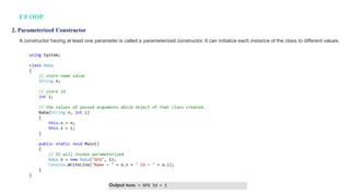 Mahmoud NaGa C# object oriented programming OOP | PDF