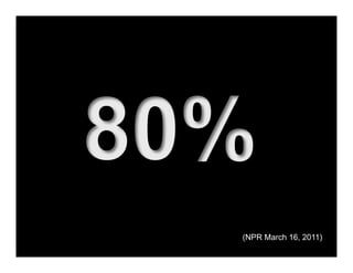 (NPR March 16, 2011)
 