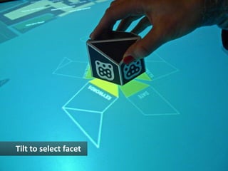 Tilt	
  to	
  select	
  facet	
  
 