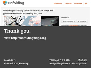 Unfolding - A Simple Library for Interactive Maps and Geovisualizations ...