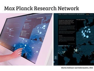 Max Planck Research Network
Moritz Stefaner and Onformative, 2012
 
