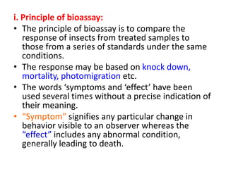 best ppt on principles of insect toxicology and evaluation of ...