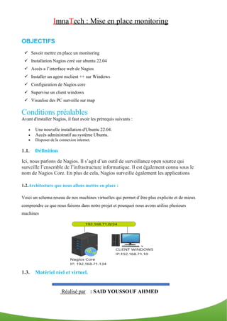 Mise en place de Nagios core sur Ubuntu 22.04