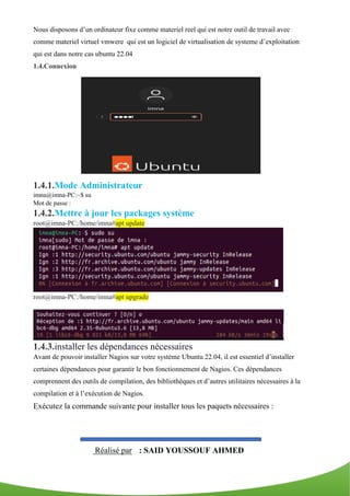 Mise en place de Nagios core sur Ubuntu 22.04