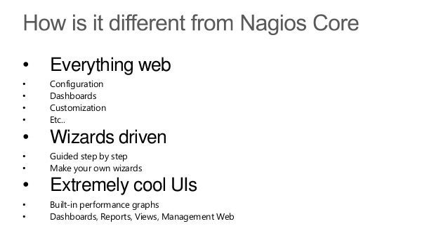 what is nagios xi and how is it different from nagios core what is nagios