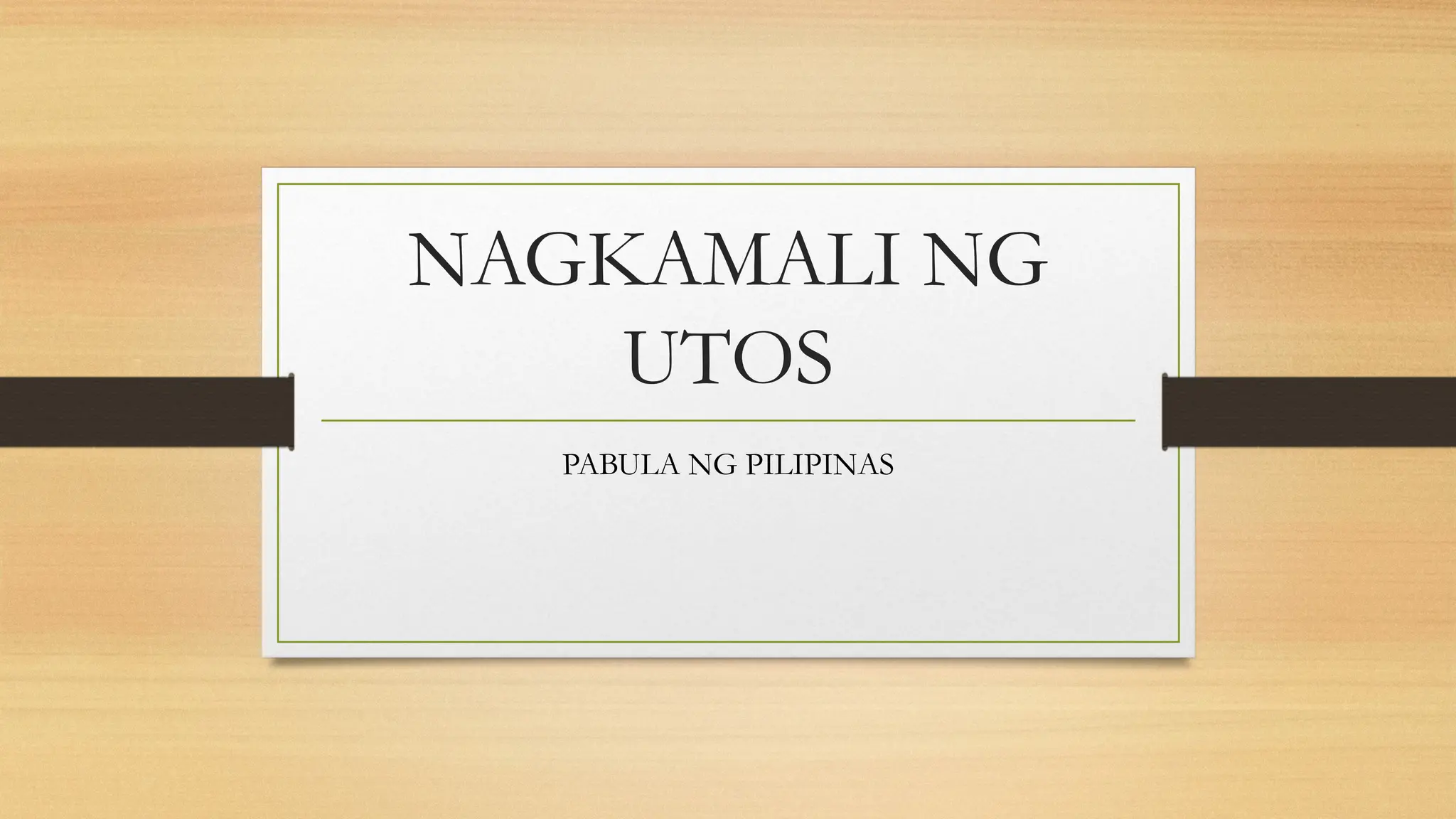 NAGKAMALI NG UTOS.pptx pabula ng Bansang Korea | PPTX