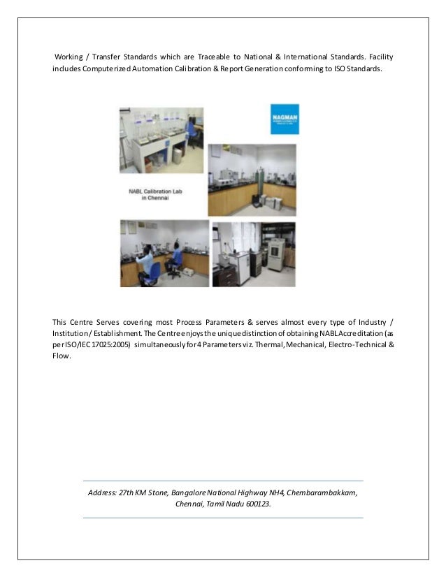 NABL Calibration Lab in Chennai