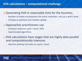 3High Performance Computing Consulting | Numerical Algorithms | Software Engineering Services | www.nag.com
 