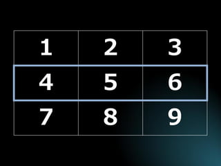 1 
2 
3 
4 
5 
6 
7 
8 
9  