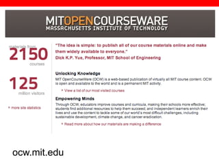 @txtbks | sparc.arl.org
ocw.mit.edu
 