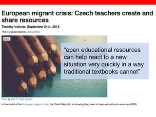 @txtbks | sparc.arl.org
“open educational resources
can help react to a new
situation very quickly in a way
traditional textbooks cannot”
 