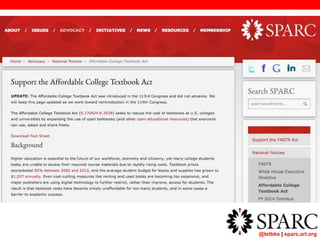 @txtbks | sparc.arl.org
 