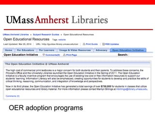 @txtbks | sparc.arl.org
OER adoption programs
 