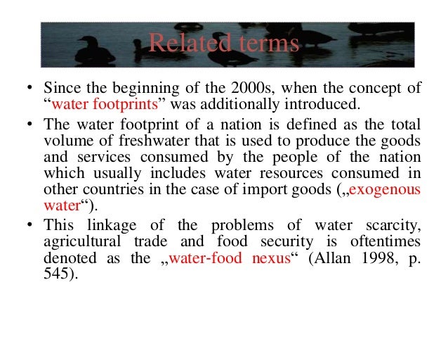 virtual water trade virtual water trade