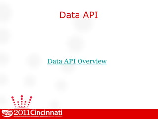 Data API Data API Overview 