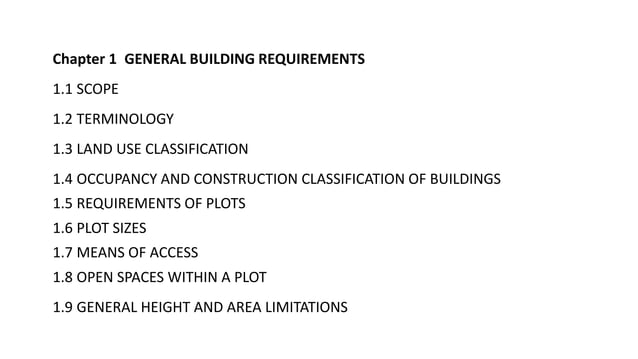 NATIONAL BUILDING CODE 2020 INTENT STATEMENTS visual data 5