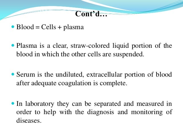 the diiference between serum and plasma