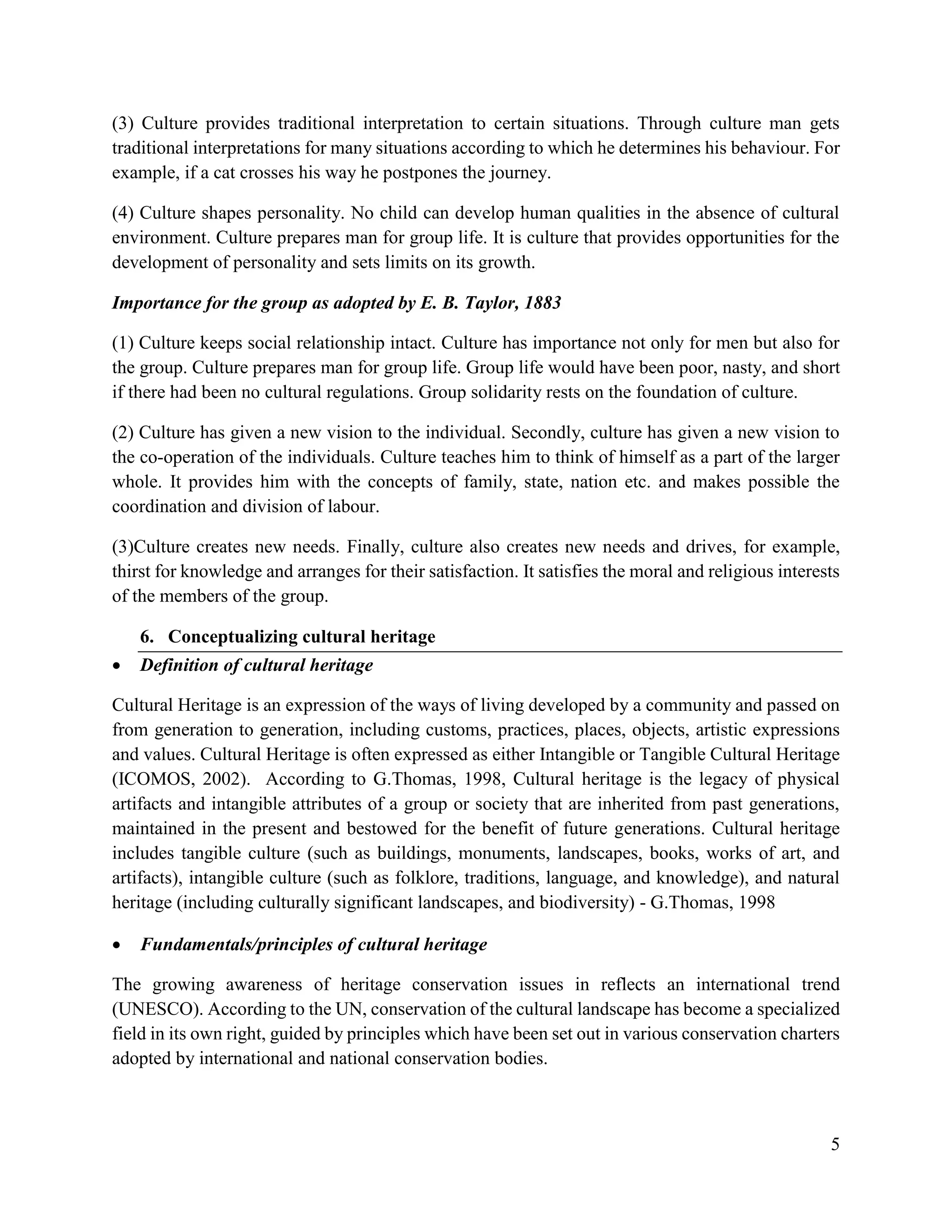 CULTURE AND SUSTAINABLE DEVELOPMENT | PDF