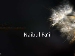 Naibul Fa’il
 