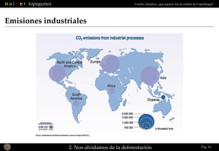 Emisiones industriales Pág.  2. Nos olvidamos de la deforestación 