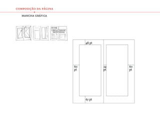composição da página
         •
   mancha gráfica
 