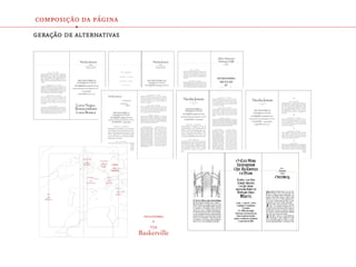 composição da página
           •
geração de alternativas
 