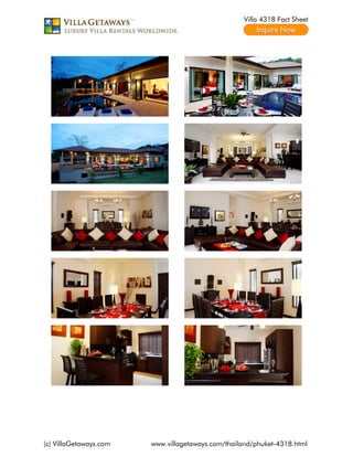 Villa 4318 Fact Sheet




(c) VillaGetaways.com   www.villagetaways.com/thailand/phuket-4318.html
 