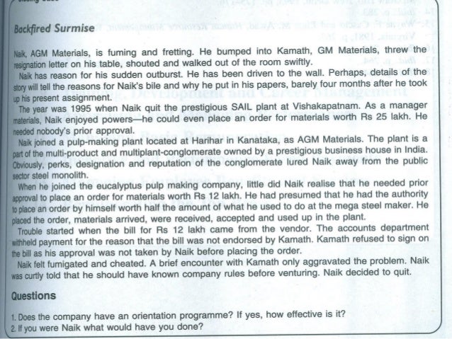 Backfired surmise case study picture