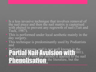 NAIL AVULSION PPT
