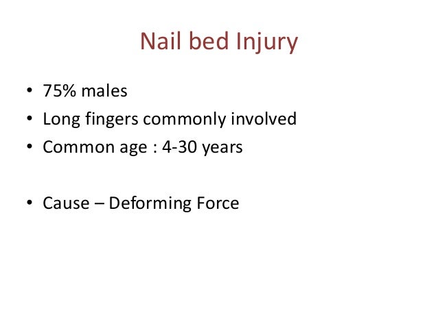 Nail bed injury