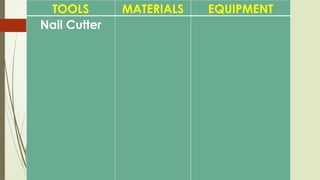 Tve Tools NAIL CARE TOOLS TVE EXPLORATORY DISCUSSION | PPTX