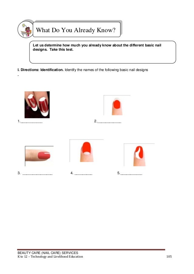 Nail Care Learning Module K12