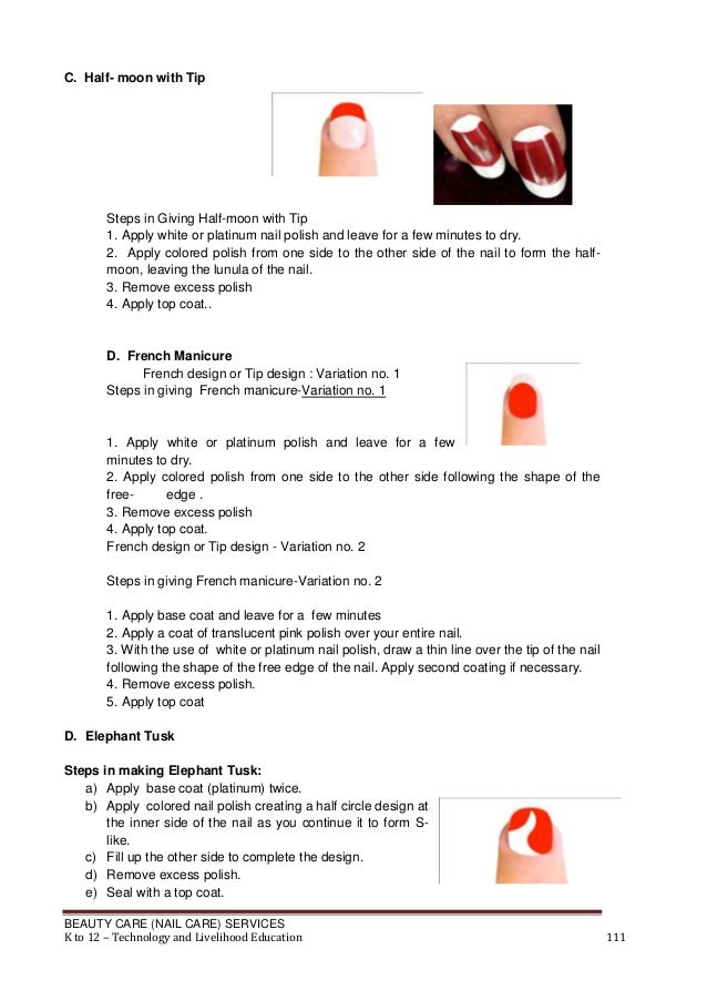 Nail Care Learning Module K12