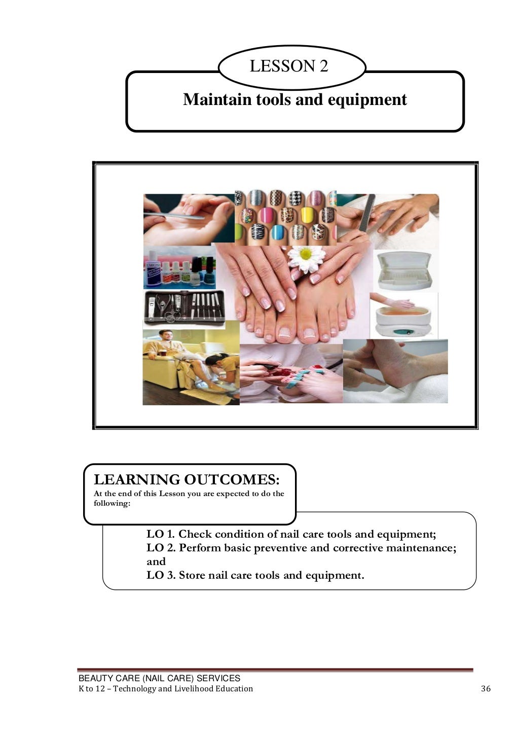 Nail Care Learning Module K12
