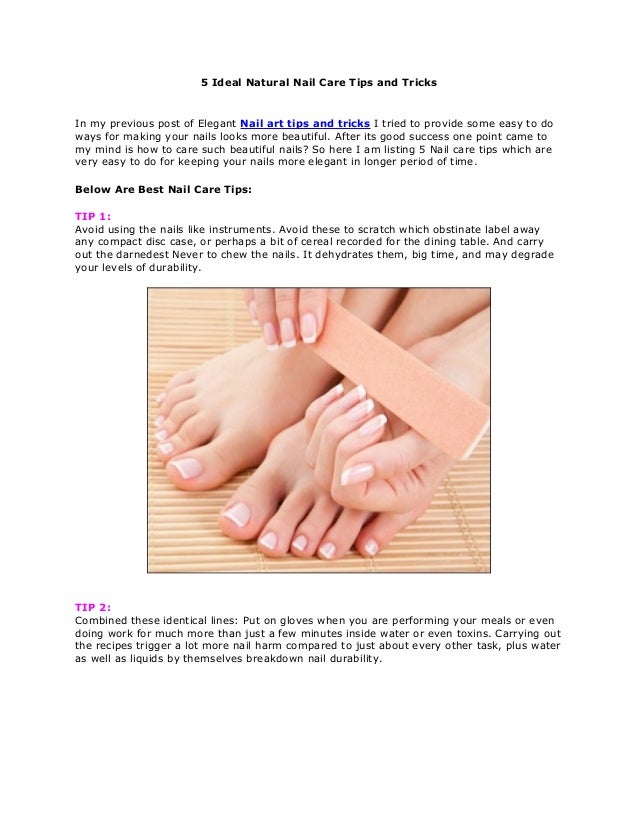 Nail care tips and tricks