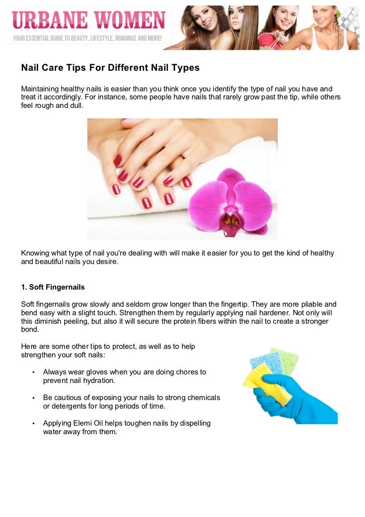 Nail Care Tips For Different Nail Types